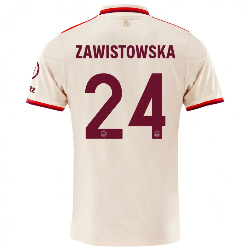 Danxen Kinder Weronika Zawistowska #24 Leinen Ausweichtrikot Trikot 2024/25 T-Shirt Schweiz