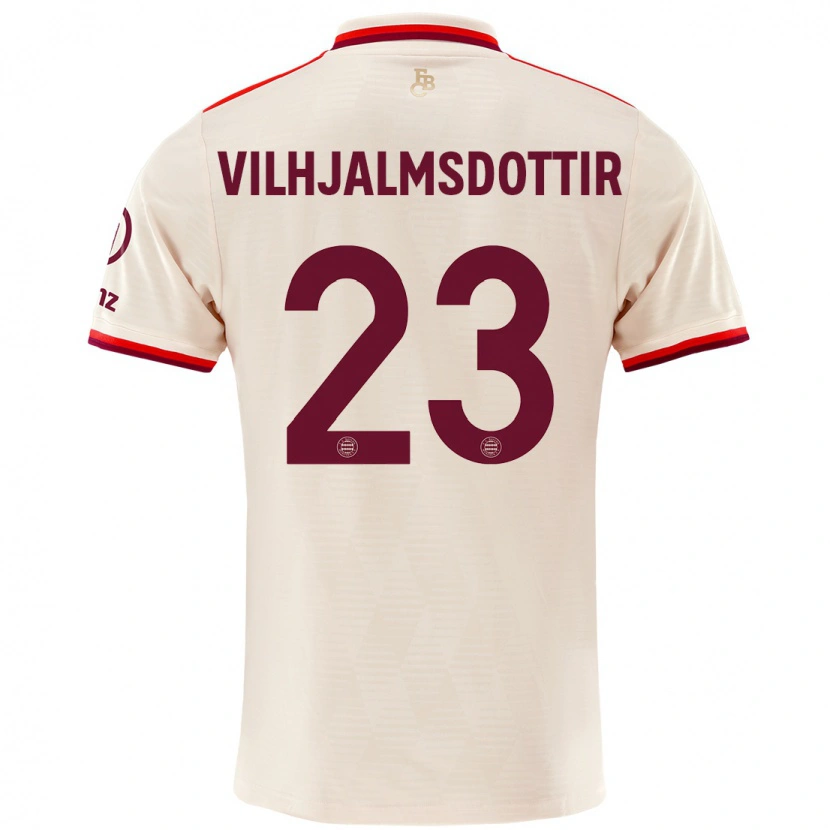 Danxen Kinder Karolina Lea Vilhjalmsdottir #23 Leinen Ausweichtrikot Trikot 2024/25 T-Shirt Schweiz