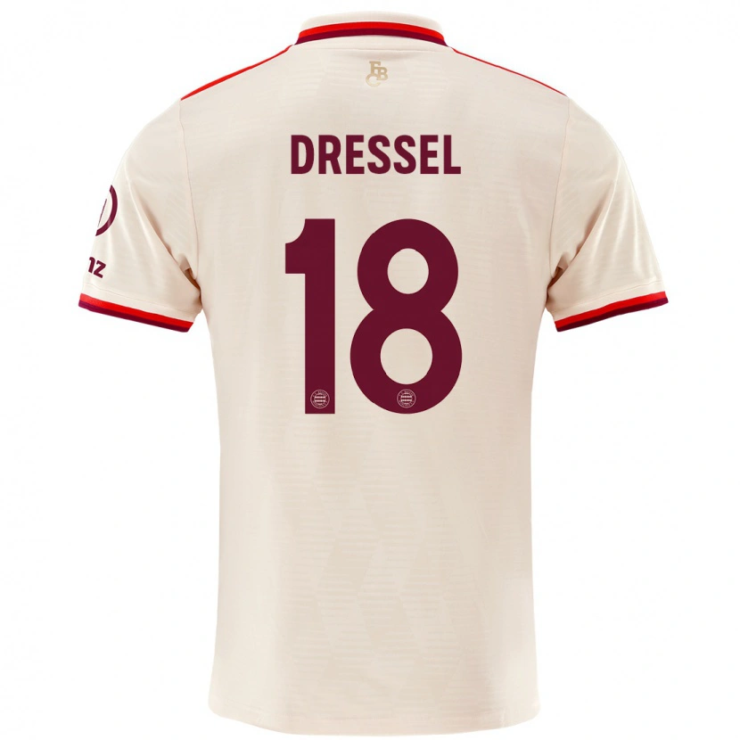 Danxen Kinder Timon Dressel #18 Leinen Ausweichtrikot Trikot 2024/25 T-Shirt Schweiz