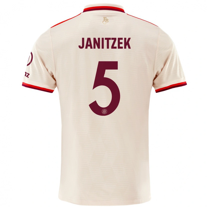 Danxen Kinder Justin Janitzek #5 Leinen Ausweichtrikot Trikot 2024/25 T-Shirt Schweiz