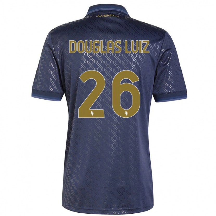 Danxen Kinder Douglas Luiz #26 Marineblau Ausweichtrikot Trikot 2024/25 T-Shirt Schweiz