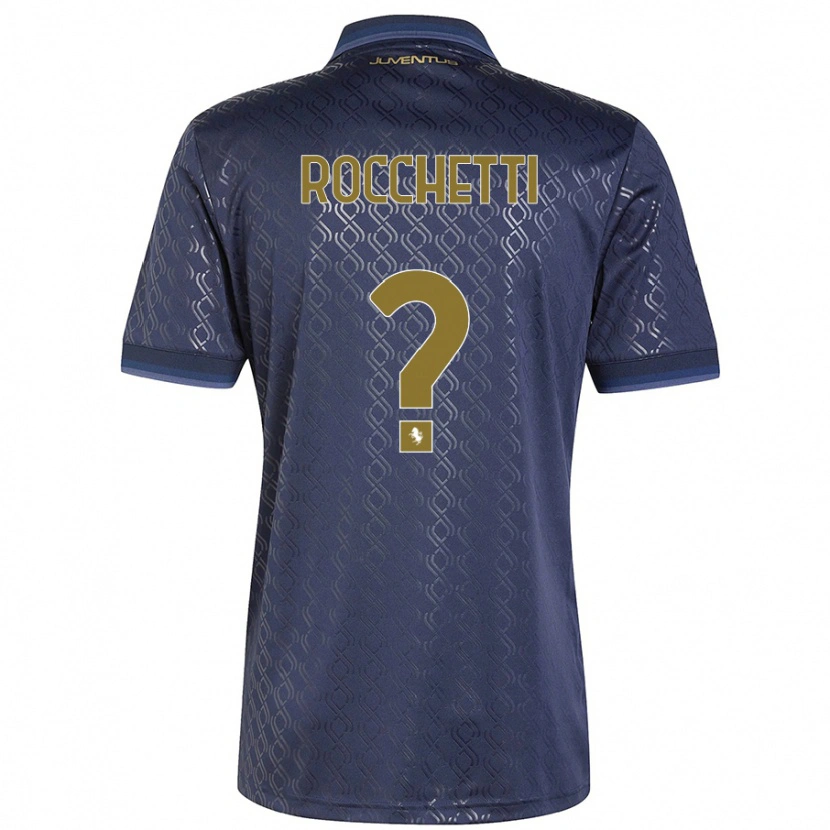 Danxen Kinder Edoardo Rocchetti #0 Marineblau Ausweichtrikot Trikot 2024/25 T-Shirt Schweiz