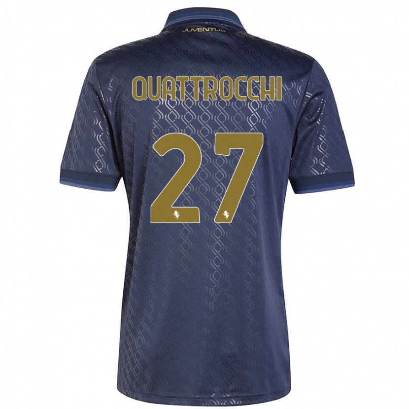 Danxen Kinder Juan Ignacio Quattrocchi #27 Marineblau Ausweichtrikot Trikot 2024/25 T-Shirt Schweiz