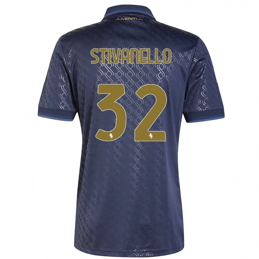 Danxen Kinder Riccardo Stivanello #32 Marineblau Ausweichtrikot Trikot 2024/25 T-Shirt Schweiz