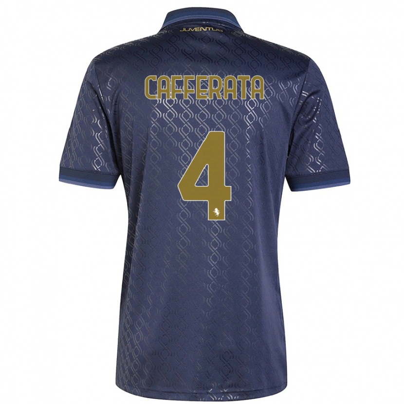 Danxen Kinder Federica Cafferata #4 Marineblau Ausweichtrikot Trikot 2024/25 T-Shirt Schweiz