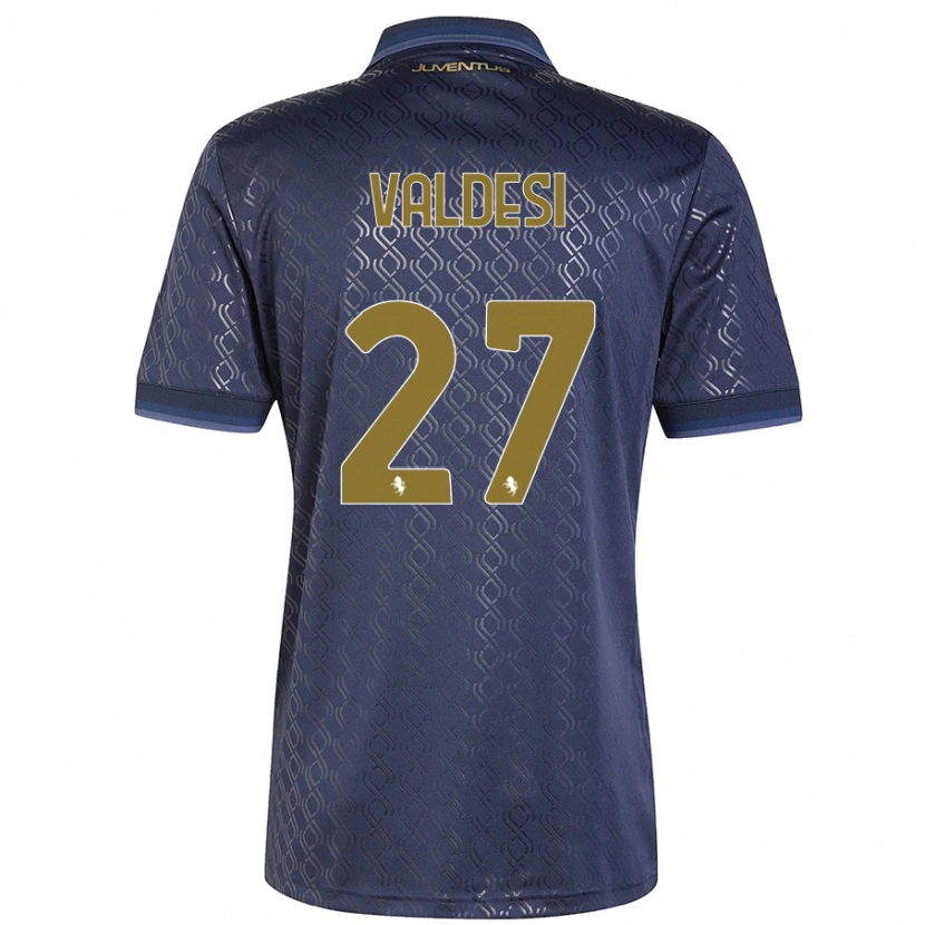 Danxen Kinder Andrea Valdesi #27 Marineblau Ausweichtrikot Trikot 2024/25 T-Shirt Schweiz