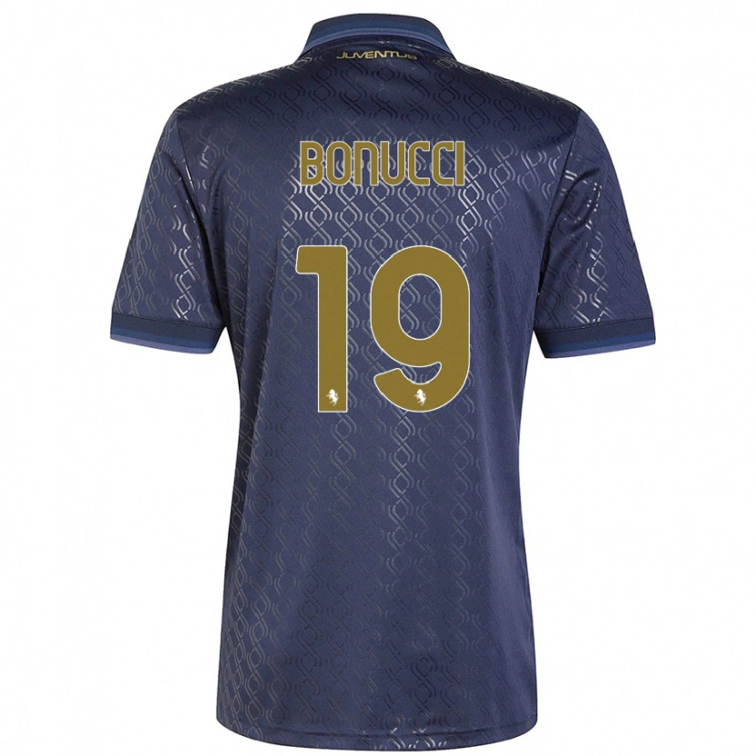 Danxen Kinder Leonardo Bonucci #19 Marineblau Ausweichtrikot Trikot 2024/25 T-Shirt Schweiz