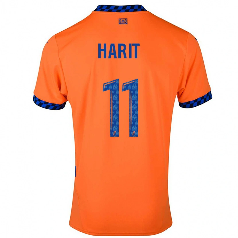 Danxen Kinder Amine Harit #11 Orange Dunkelblau Ausweichtrikot Trikot 2024/25 T-Shirt Schweiz