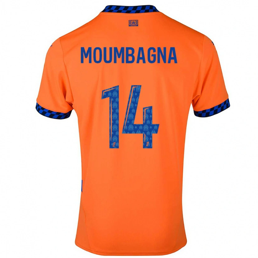 Danxen Kinder Faris Moumbagna #14 Orange Dunkelblau Ausweichtrikot Trikot 2024/25 T-Shirt Schweiz