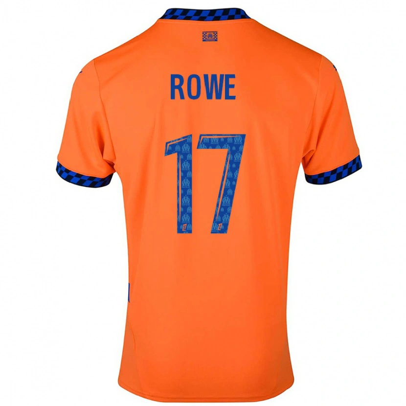 Danxen Kinder Jonathan Rowe #17 Orange Dunkelblau Ausweichtrikot Trikot 2024/25 T-Shirt Schweiz