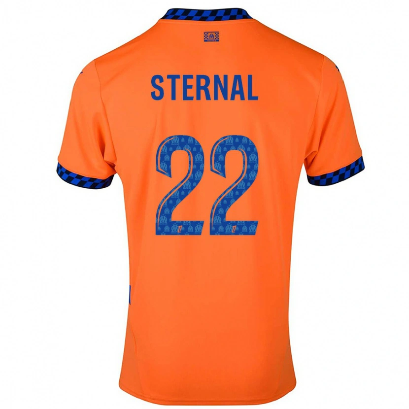 Danxen Kinder Enzo Sternal #22 Orange Dunkelblau Ausweichtrikot Trikot 2024/25 T-Shirt Schweiz