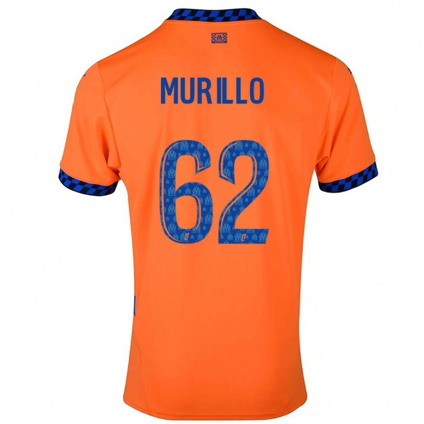 Danxen Kinder Amir Murillo #62 Orange Dunkelblau Ausweichtrikot Trikot 2024/25 T-Shirt Schweiz