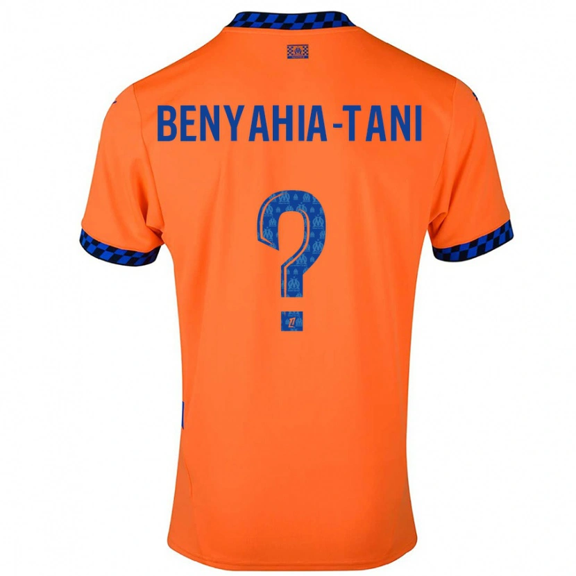 Danxen Kinder Aylan Benyahia-Tani #0 Orange Dunkelblau Ausweichtrikot Trikot 2024/25 T-Shirt Schweiz