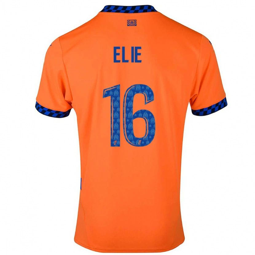 Danxen Kinder Anaïs Elie #16 Orange Dunkelblau Ausweichtrikot Trikot 2024/25 T-Shirt Schweiz