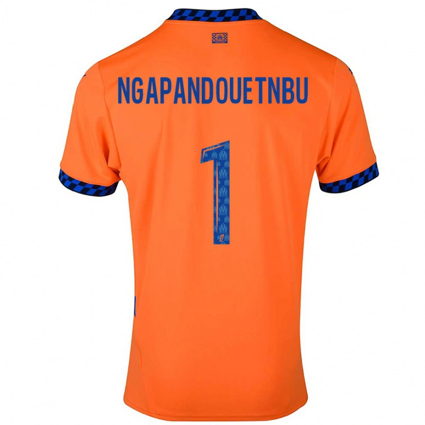 Danxen Kinder Simon Ngapandouetnbu #1 Orange Dunkelblau Ausweichtrikot Trikot 2024/25 T-Shirt Schweiz