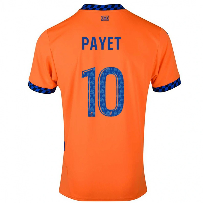 Danxen Kinder Dimitri Payet #10 Orange Dunkelblau Ausweichtrikot Trikot 2024/25 T-Shirt Schweiz