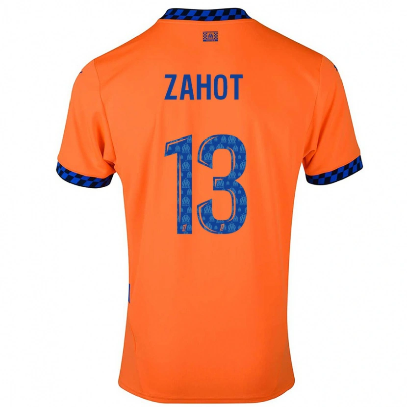 Danxen Kinder Sarah Zahot #13 Orange Dunkelblau Ausweichtrikot Trikot 2024/25 T-Shirt Schweiz