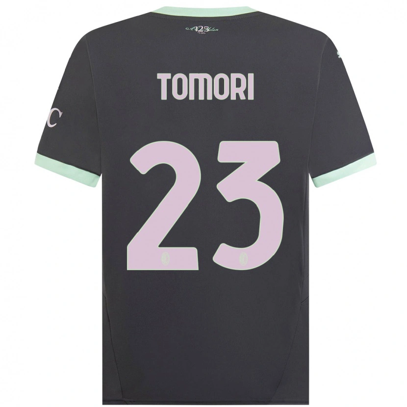 Danxen Kinder Fikayo Tomori #23 Grau Ausweichtrikot Trikot 2024/25 T-Shirt Schweiz