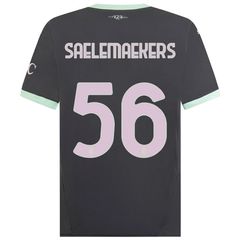 Danxen Kinder Alexis Saelemaekers #56 Grau Ausweichtrikot Trikot 2024/25 T-Shirt Schweiz