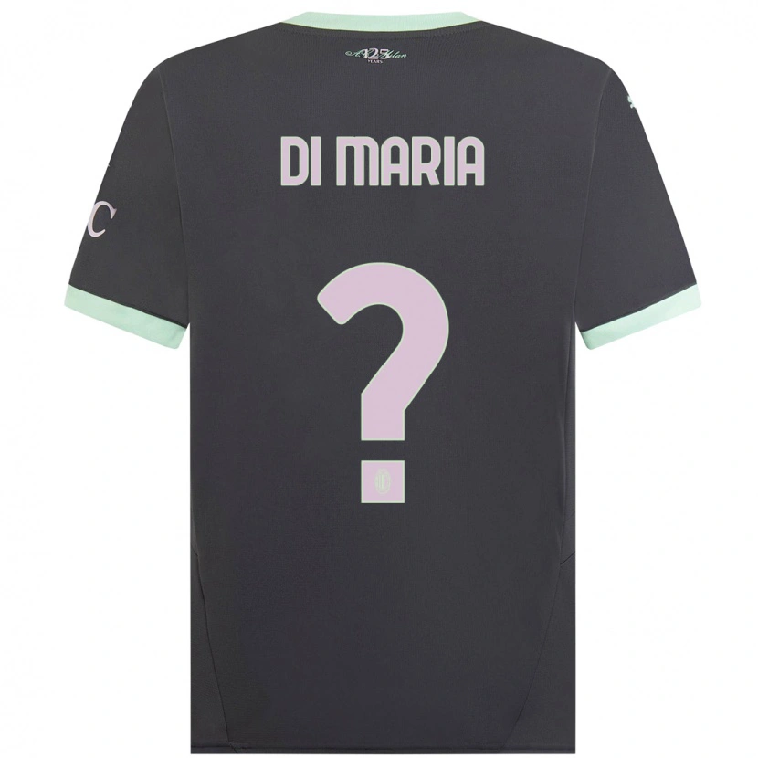 Danxen Kinder Alessandro Di Maria #0 Grau Ausweichtrikot Trikot 2024/25 T-Shirt Schweiz