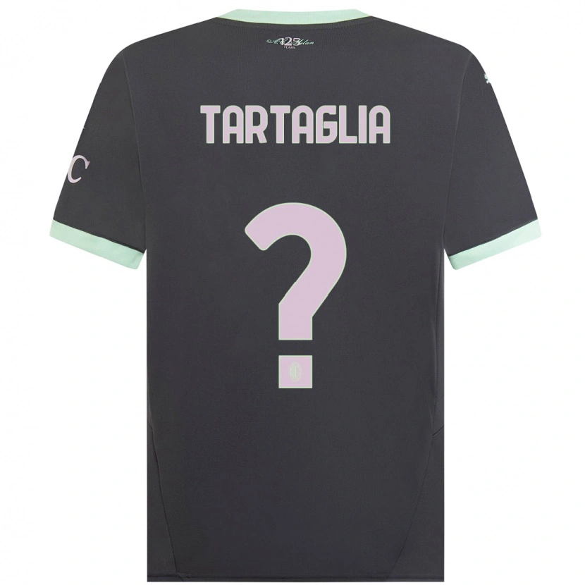 Danxen Kinder Edoardo Tartaglia #0 Grau Ausweichtrikot Trikot 2024/25 T-Shirt Schweiz