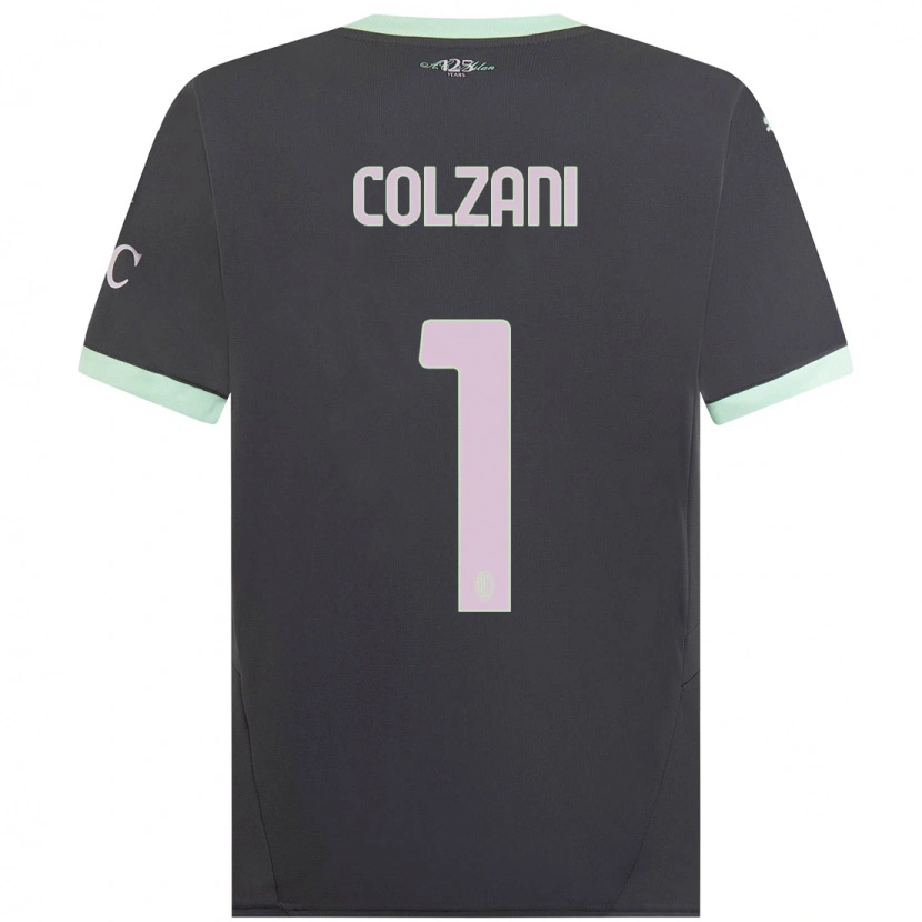 Danxen Kinder Edoardo Colzani #1 Grau Ausweichtrikot Trikot 2024/25 T-Shirt Schweiz