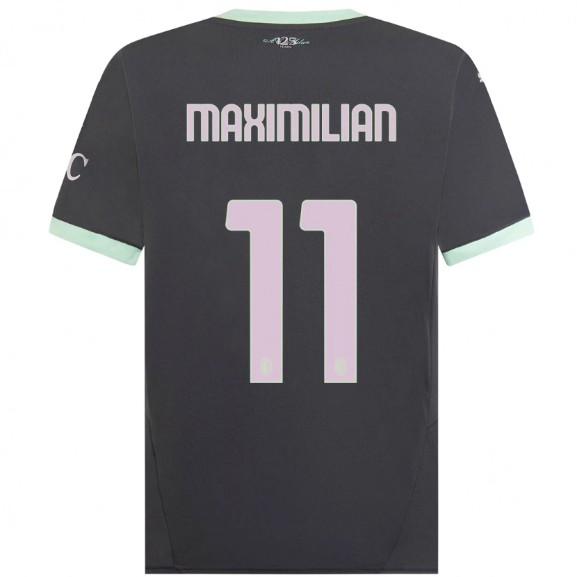 Danxen Kinder Maximilian Ibrahimović #11 Grau Ausweichtrikot Trikot 2024/25 T-Shirt Schweiz