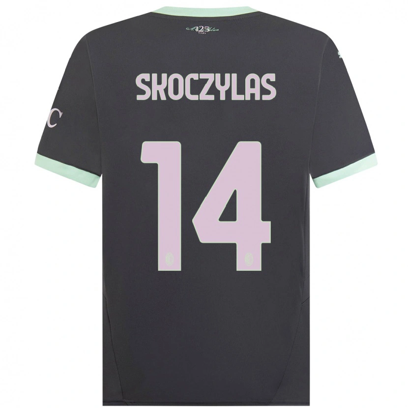 Danxen Kinder Mateusz Skoczylas #14 Grau Ausweichtrikot Trikot 2024/25 T-Shirt Schweiz