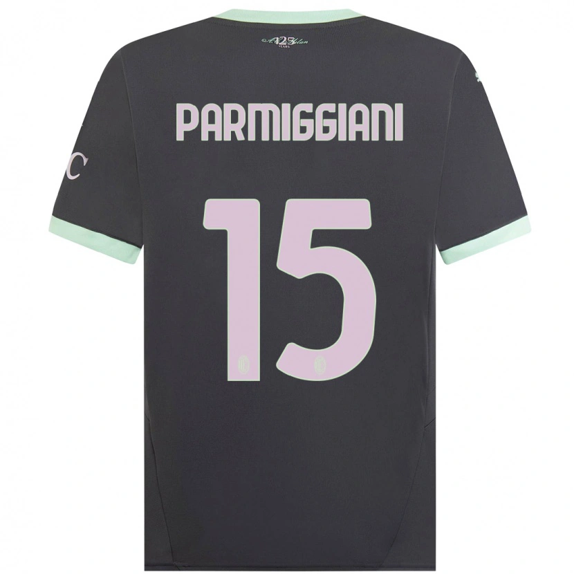 Danxen Kinder Pietro Parmiggiani #15 Grau Ausweichtrikot Trikot 2024/25 T-Shirt Schweiz