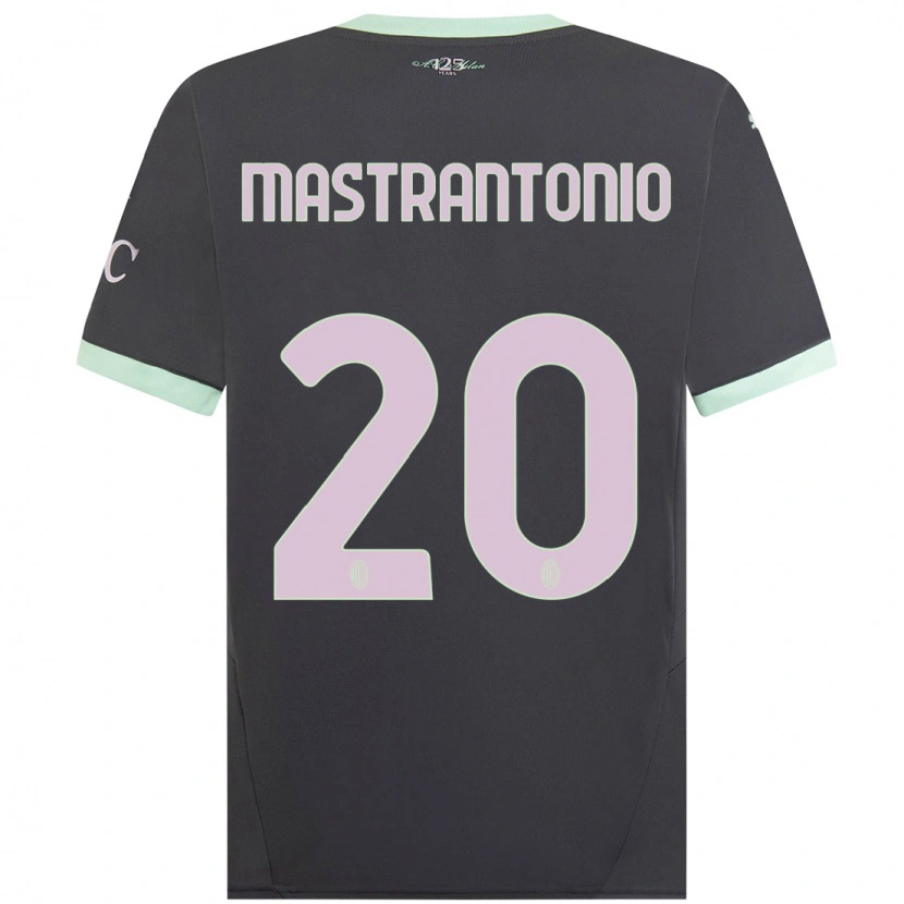 Danxen Kinder Davide Mastrantonio #20 Grau Ausweichtrikot Trikot 2024/25 T-Shirt Schweiz