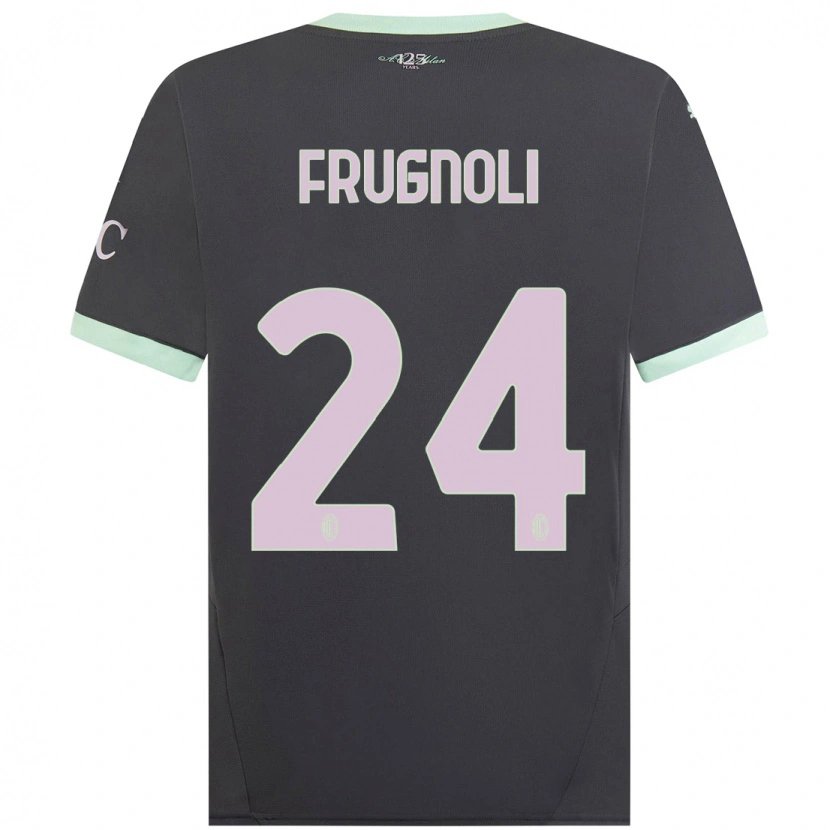 Danxen Kinder Leonardo Frugnoli #24 Grau Ausweichtrikot Trikot 2024/25 T-Shirt Schweiz