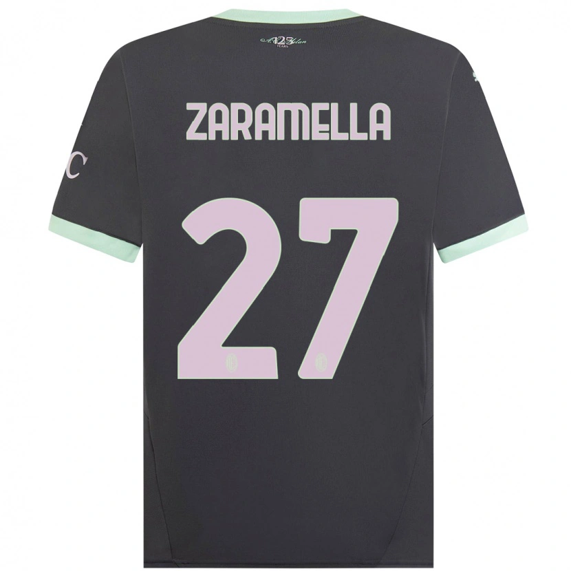 Danxen Kinder Mattia Zaramella #27 Grau Ausweichtrikot Trikot 2024/25 T-Shirt Schweiz