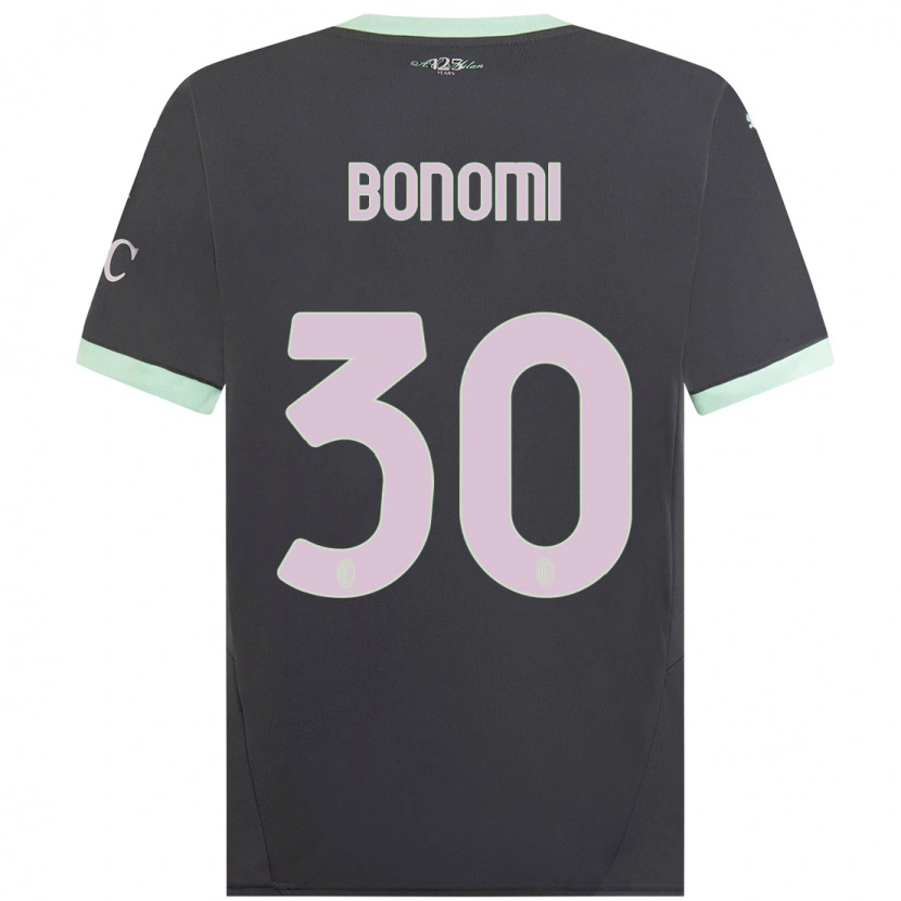 Danxen Kinder Alessandro Bonomi #30 Grau Ausweichtrikot Trikot 2024/25 T-Shirt Schweiz