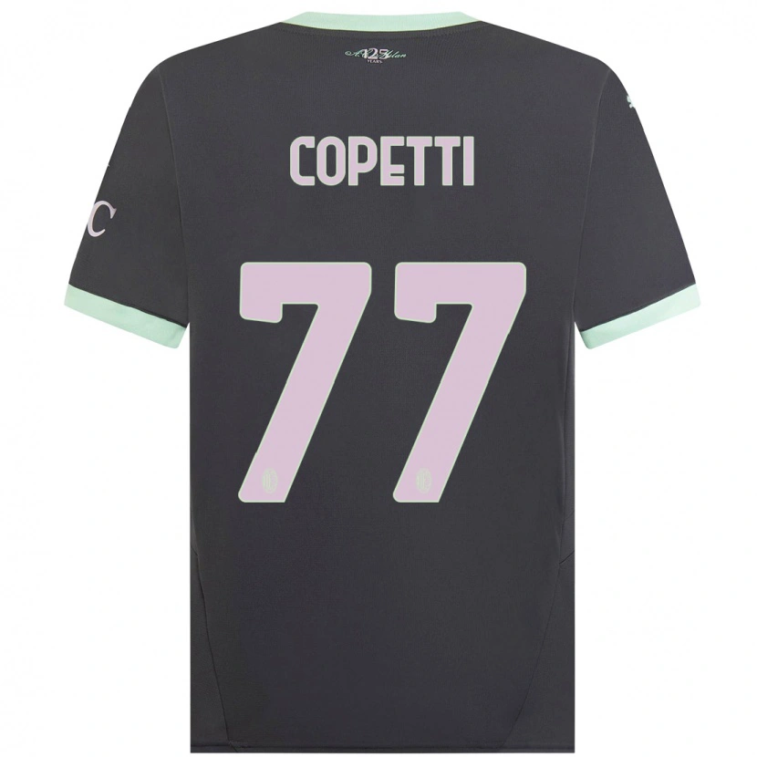 Danxen Kinder Matilde Copetti #77 Grau Ausweichtrikot Trikot 2024/25 T-Shirt Schweiz