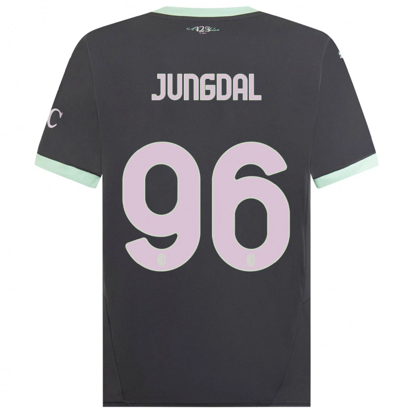 Danxen Kinder Andreas Jungdal #96 Grau Ausweichtrikot Trikot 2024/25 T-Shirt Schweiz