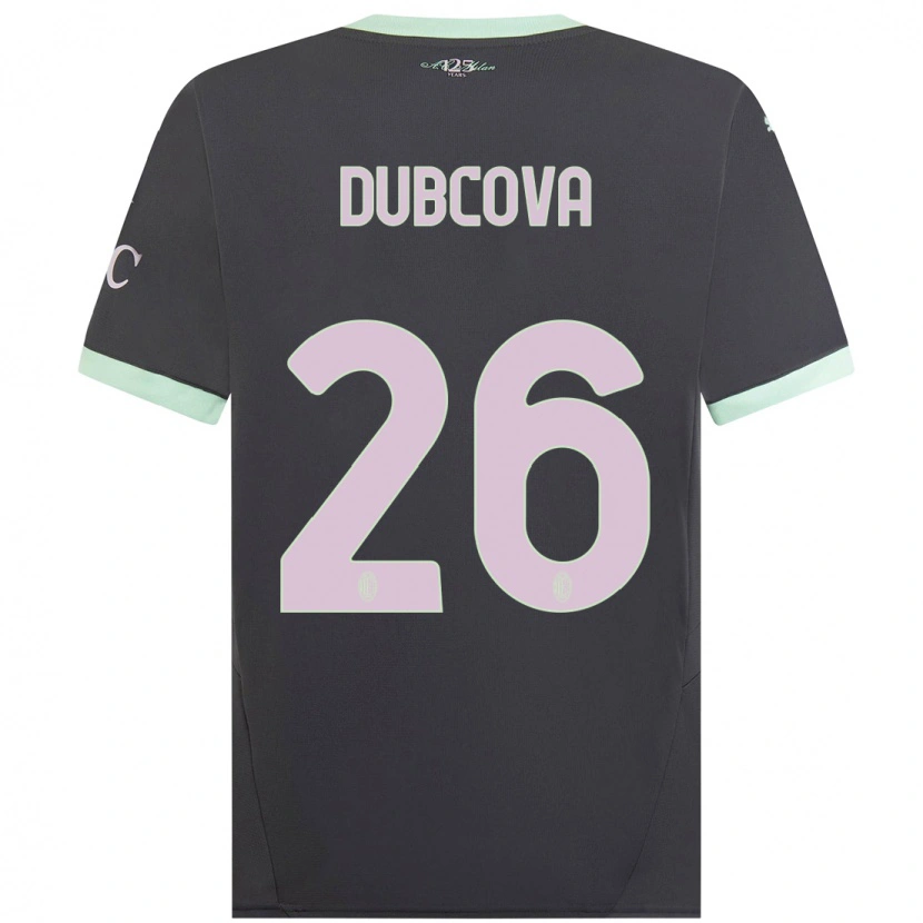 Danxen Kinder Michaela Dubcova #26 Grau Ausweichtrikot Trikot 2024/25 T-Shirt Schweiz