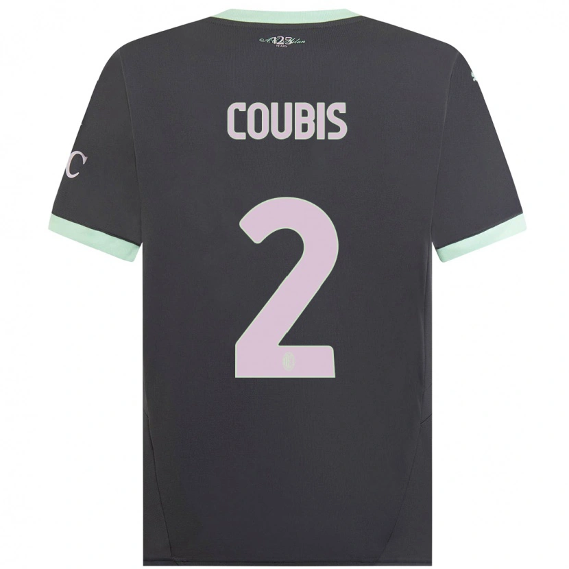 Danxen Kinder Andrei Coubis #2 Grau Ausweichtrikot Trikot 2024/25 T-Shirt Schweiz