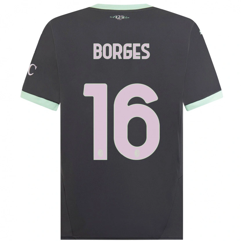 Danxen Kinder Lenny Borges #16 Grau Ausweichtrikot Trikot 2024/25 T-Shirt Schweiz