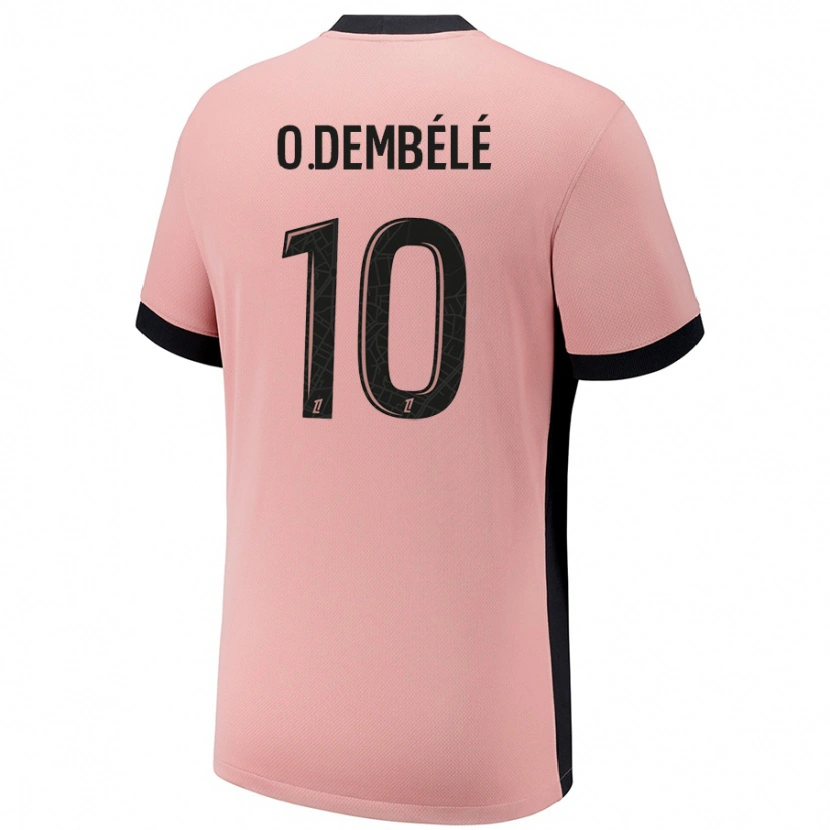 Danxen Kinder Ousmane Dembélé #10 Rostros Ausweichtrikot Trikot 2024/25 T-Shirt Schweiz