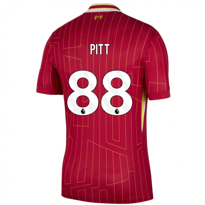 Danxen Herren Lucas Pitt #88 Rot Gelb Weiß Heimtrikot Trikot 2024/25 T-Shirt Schweiz