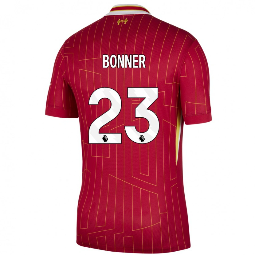 Danxen Herren Gemma Bonner #23 Rot Gelb Weiß Heimtrikot Trikot 2024/25 T-Shirt Schweiz