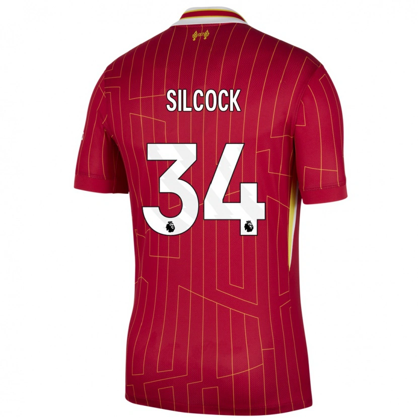 Danxen Herren Hannah Silcock #34 Rot Gelb Weiß Heimtrikot Trikot 2024/25 T-Shirt Schweiz