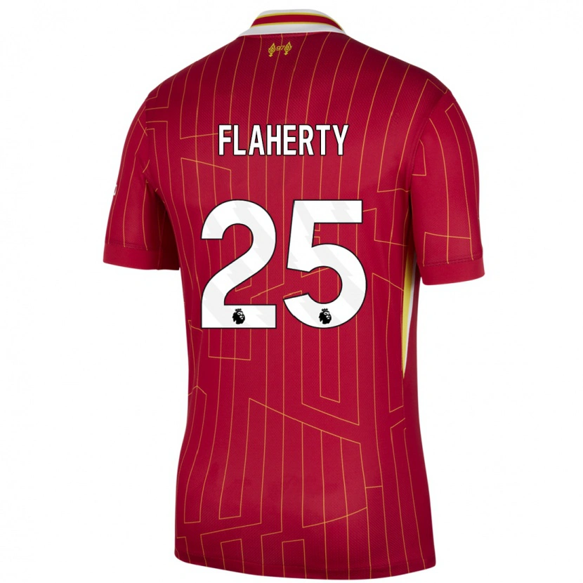 Danxen Herren Gilly Flaherty #25 Rot Gelb Weiß Heimtrikot Trikot 2024/25 T-Shirt Schweiz