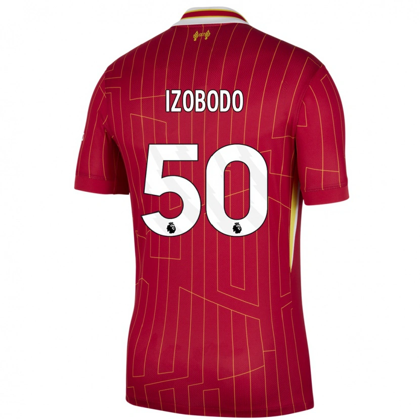 Danxen Herren Elijah Izobodo John #50 Rot Gelb Weiß Heimtrikot Trikot 2024/25 T-Shirt Schweiz