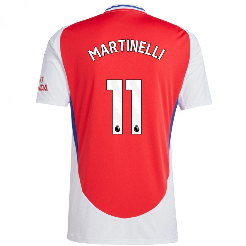 Danxen Herren Gabriel Martinelli #11 Rot Weiß Heimtrikot Trikot 2024/25 T-Shirt Schweiz