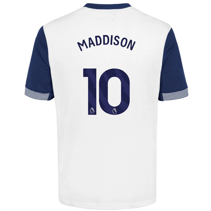 Danxen Herren James Maddison #10 Weiß Blau Heimtrikot Trikot 2024/25 T-Shirt Schweiz