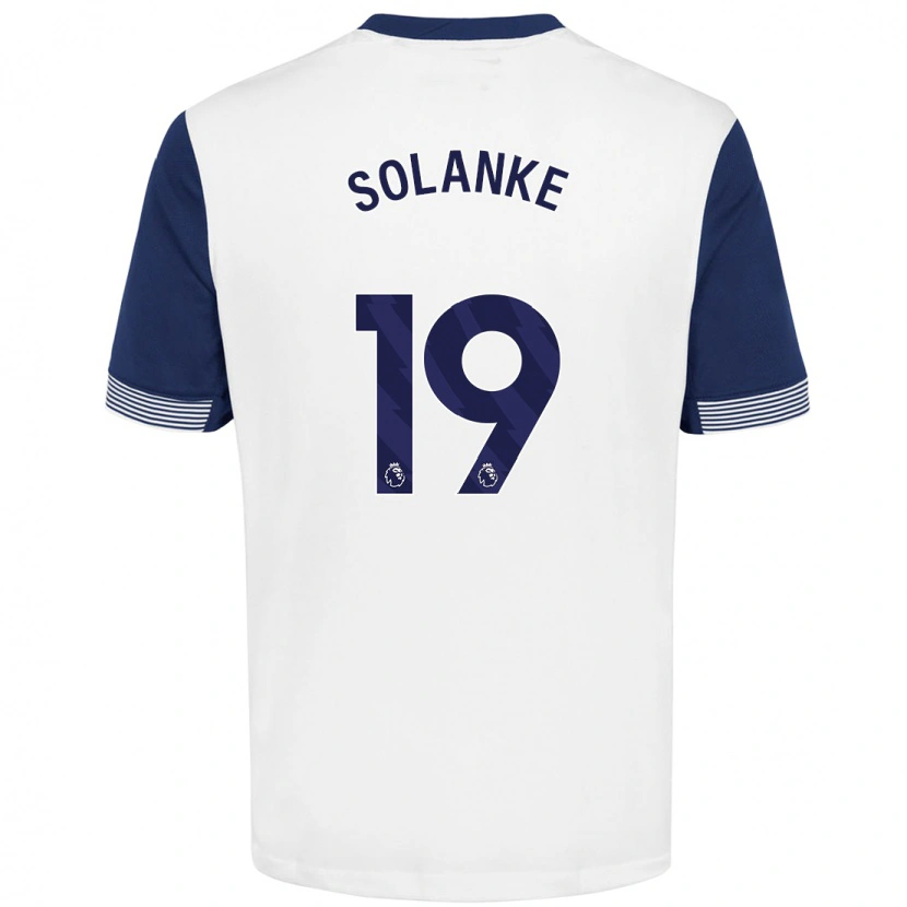 Danxen Herren Dominic Solanke #19 Weiß Blau Heimtrikot Trikot 2024/25 T-Shirt Schweiz