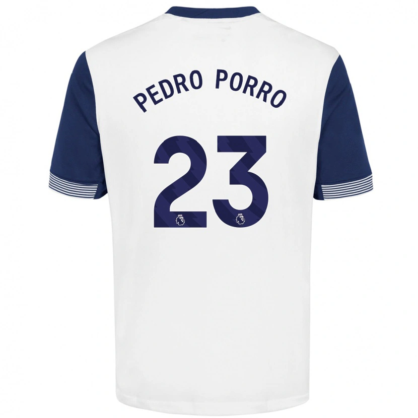 Danxen Herren Pedro Porro #23 Weiß Blau Heimtrikot Trikot 2024/25 T-Shirt Schweiz