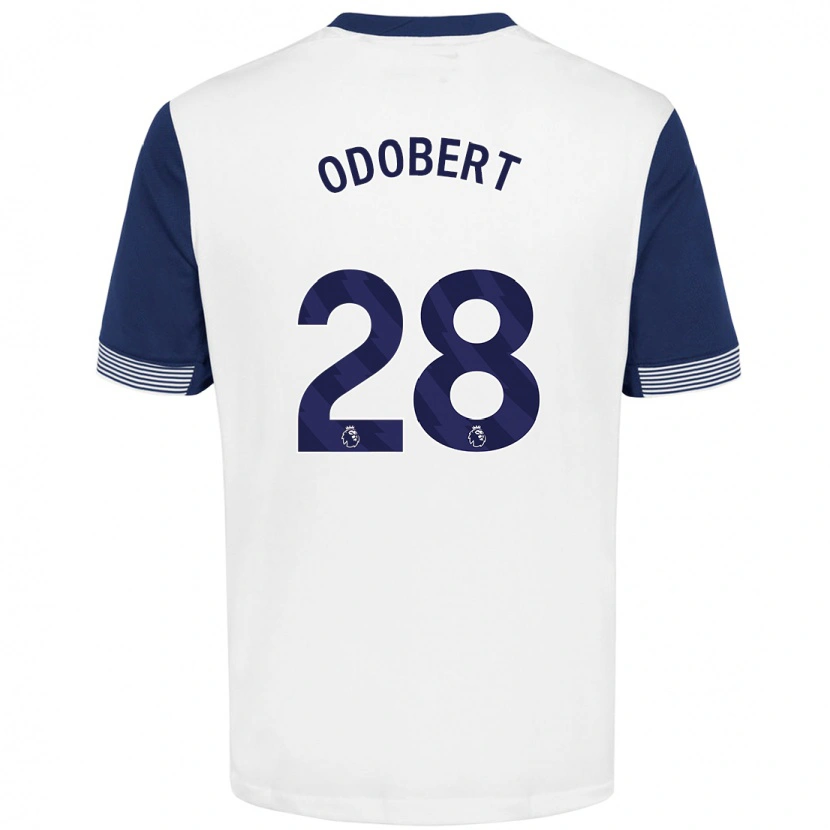 Danxen Herren Wilson Odobert #28 Weiß Blau Heimtrikot Trikot 2024/25 T-Shirt Schweiz