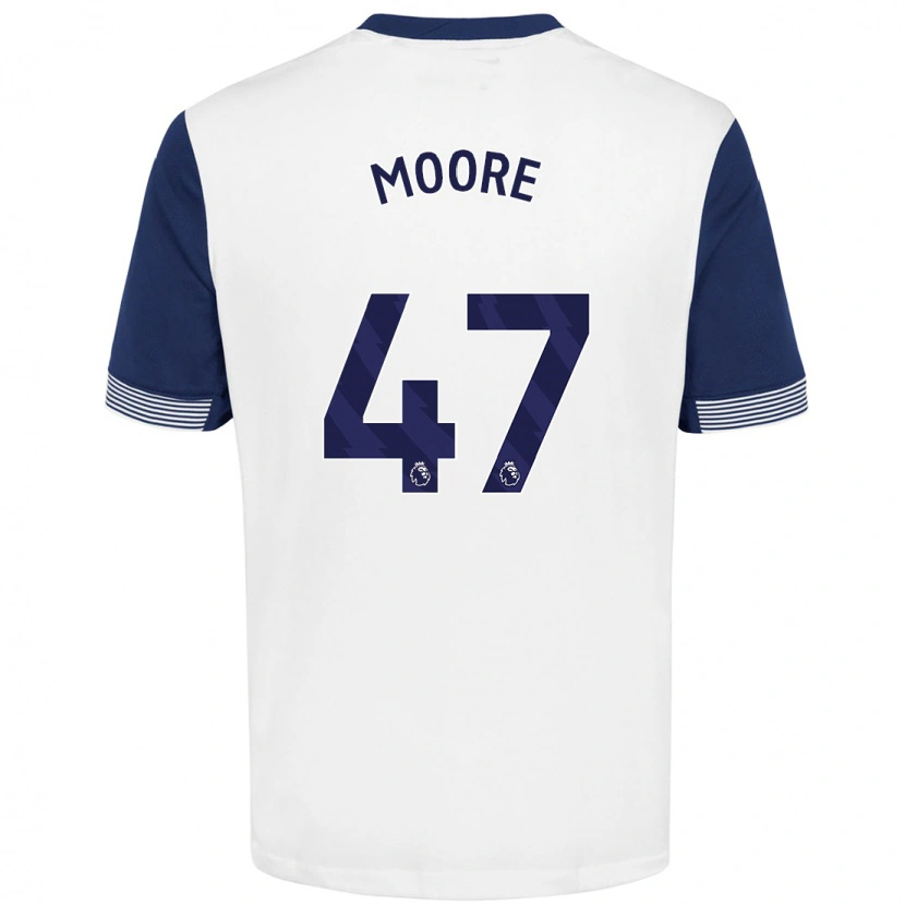 Danxen Herren Mikey Moore #47 Weiß Blau Heimtrikot Trikot 2024/25 T-Shirt Schweiz